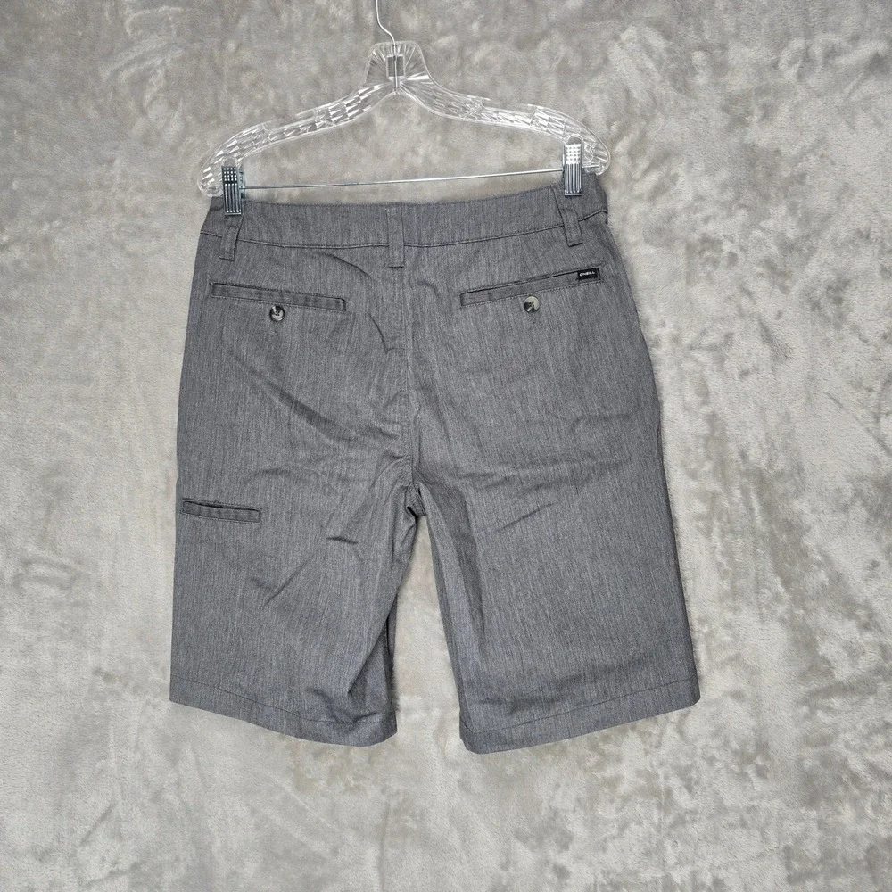 ONeill‎ Mens Relaxed Fit Chino Shorts Grey Heathered Size 31 Hybrid Surf Skate